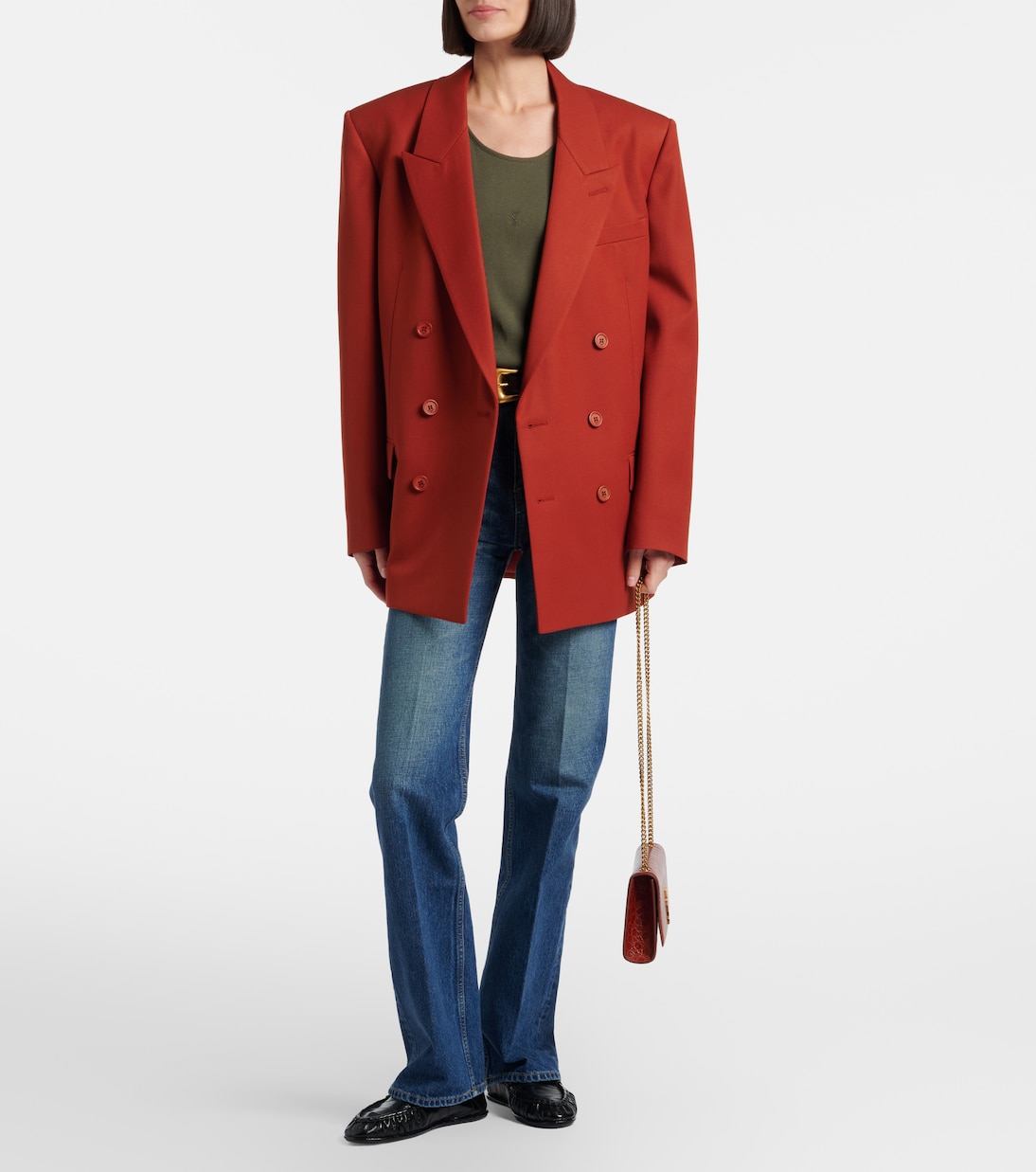 Clyde high-rise straight jeans | Saint Laurent