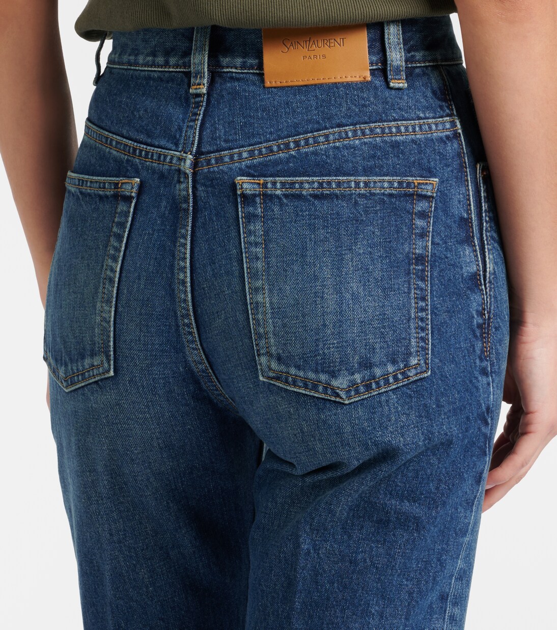 Clyde high-rise straight jeans | Saint Laurent