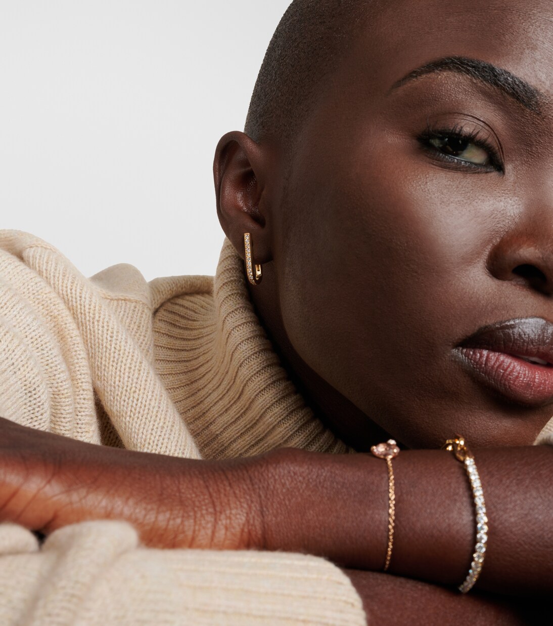 Boucles d'oreilles Link en or 18 ct et diamants | Bucherer Fine Jewellery