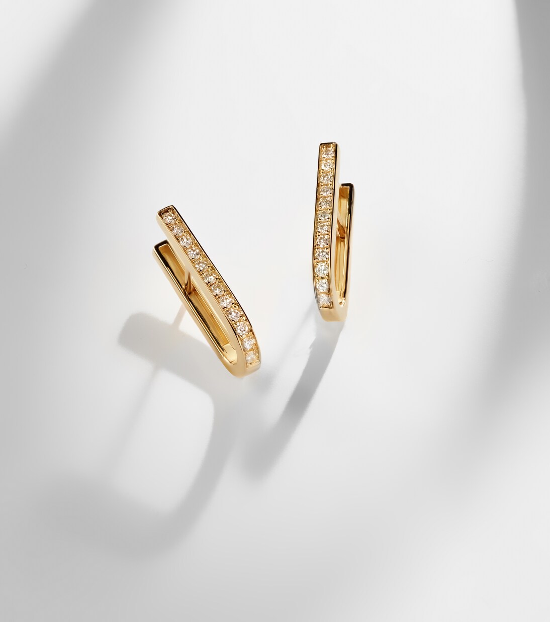 Boucles d'oreilles Link en or 18 ct et diamants | Bucherer Fine Jewellery