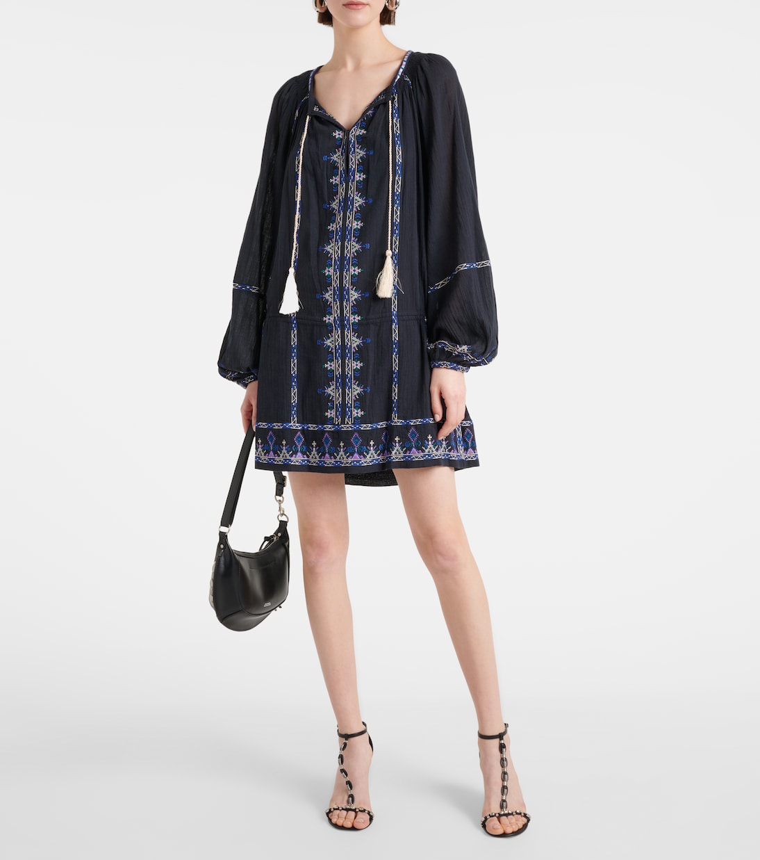 Robe Parsley brodée en coton | Marant Etoile