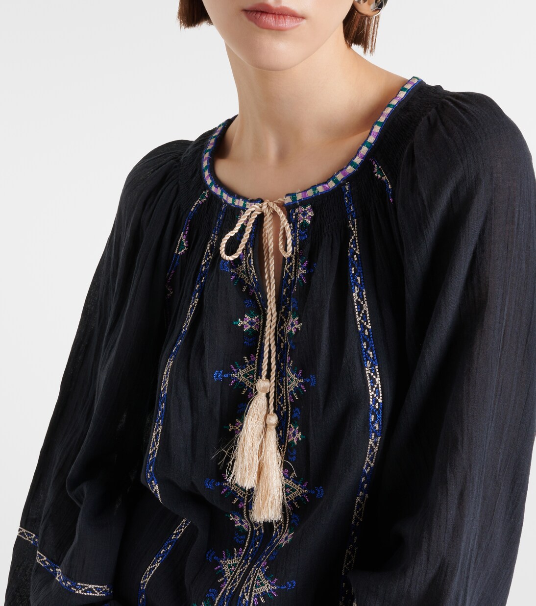 Robe Parsley brodée en coton | Marant Etoile