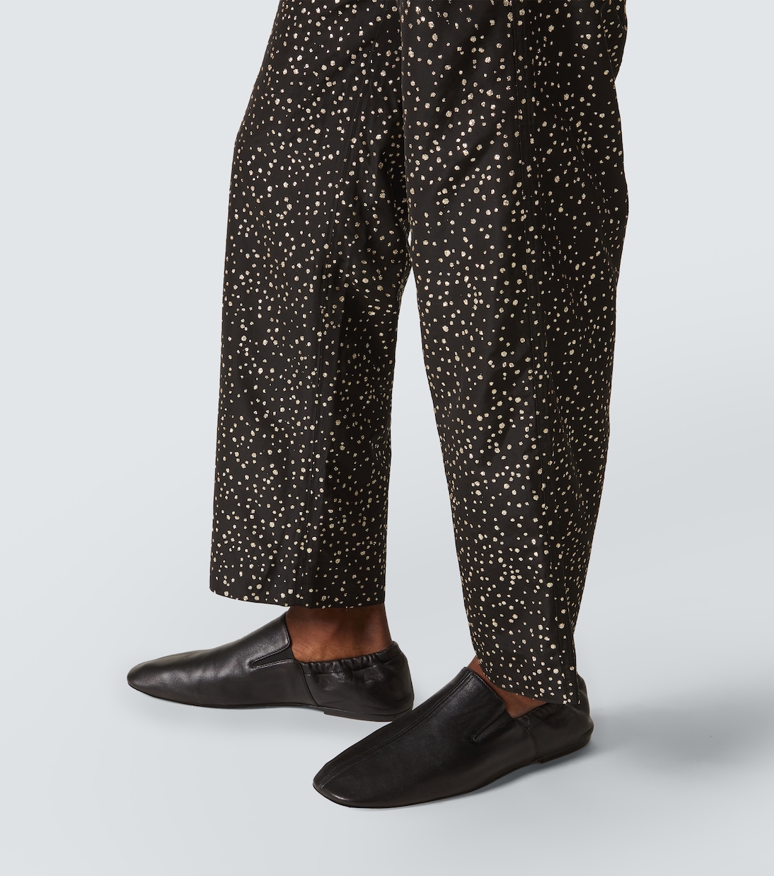 Glitter faille straight pants | Bode