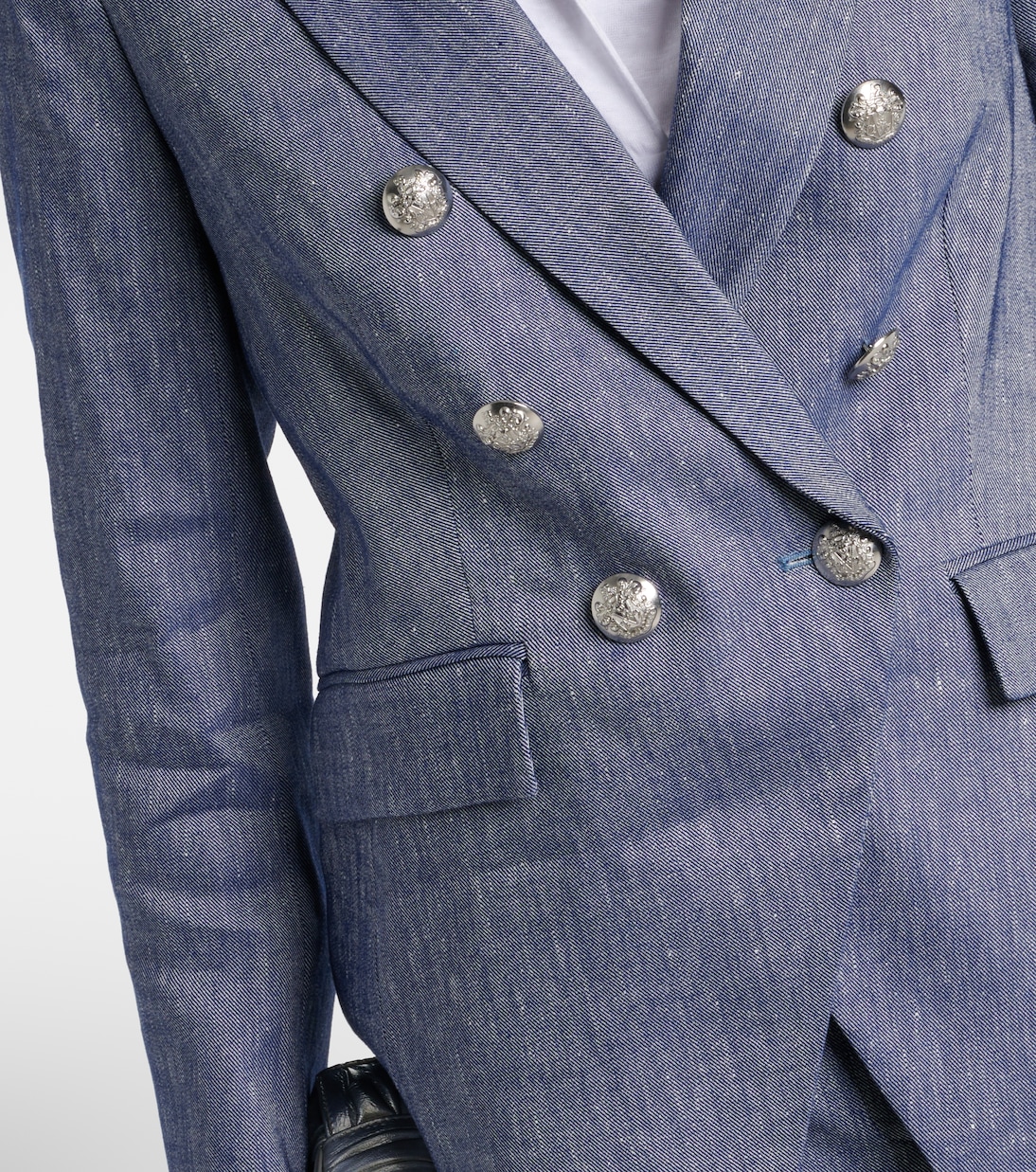 Miller double-breasted linen-blend blazer | Veronica Beard