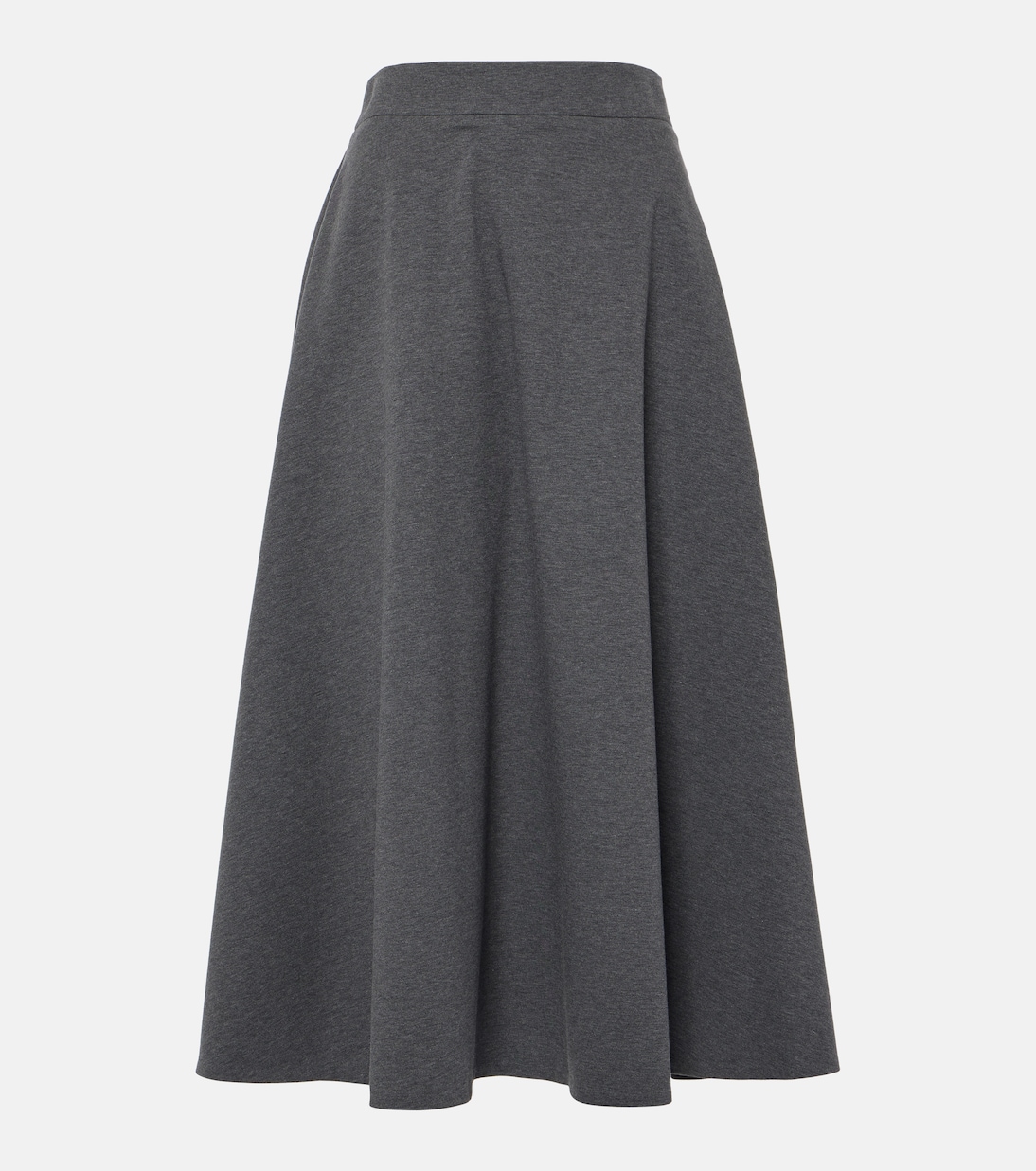 Cotton-blend midi skirt | Brunello Cucinelli