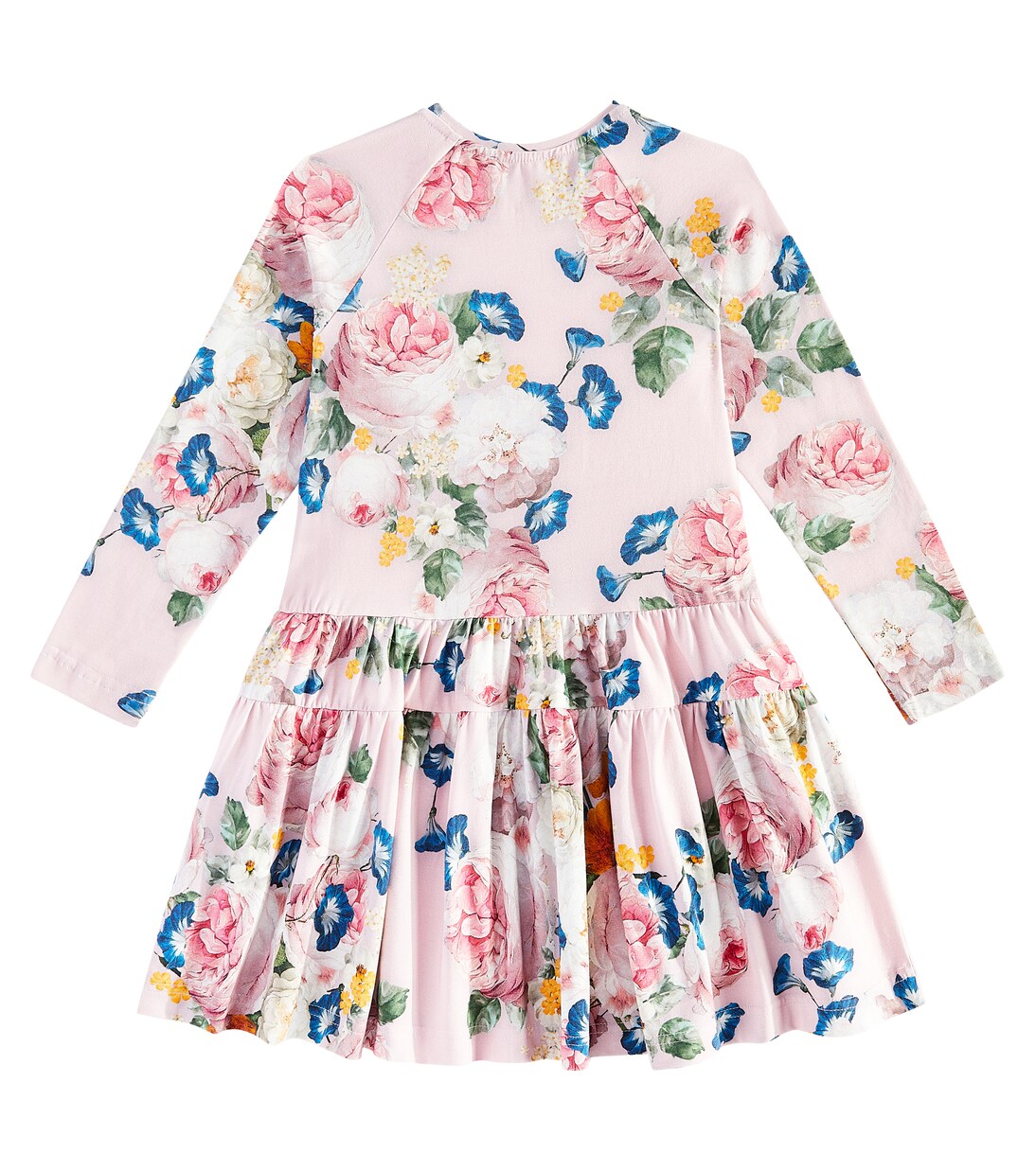 Robe en coton mélangé à fleurs | Monnalisa