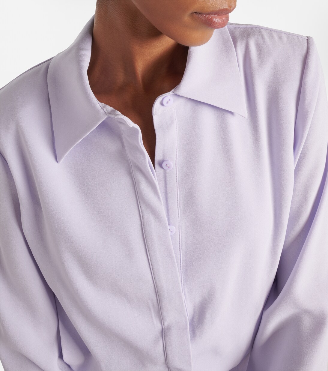 Robe longue en satin à plumes | Roland Mouret