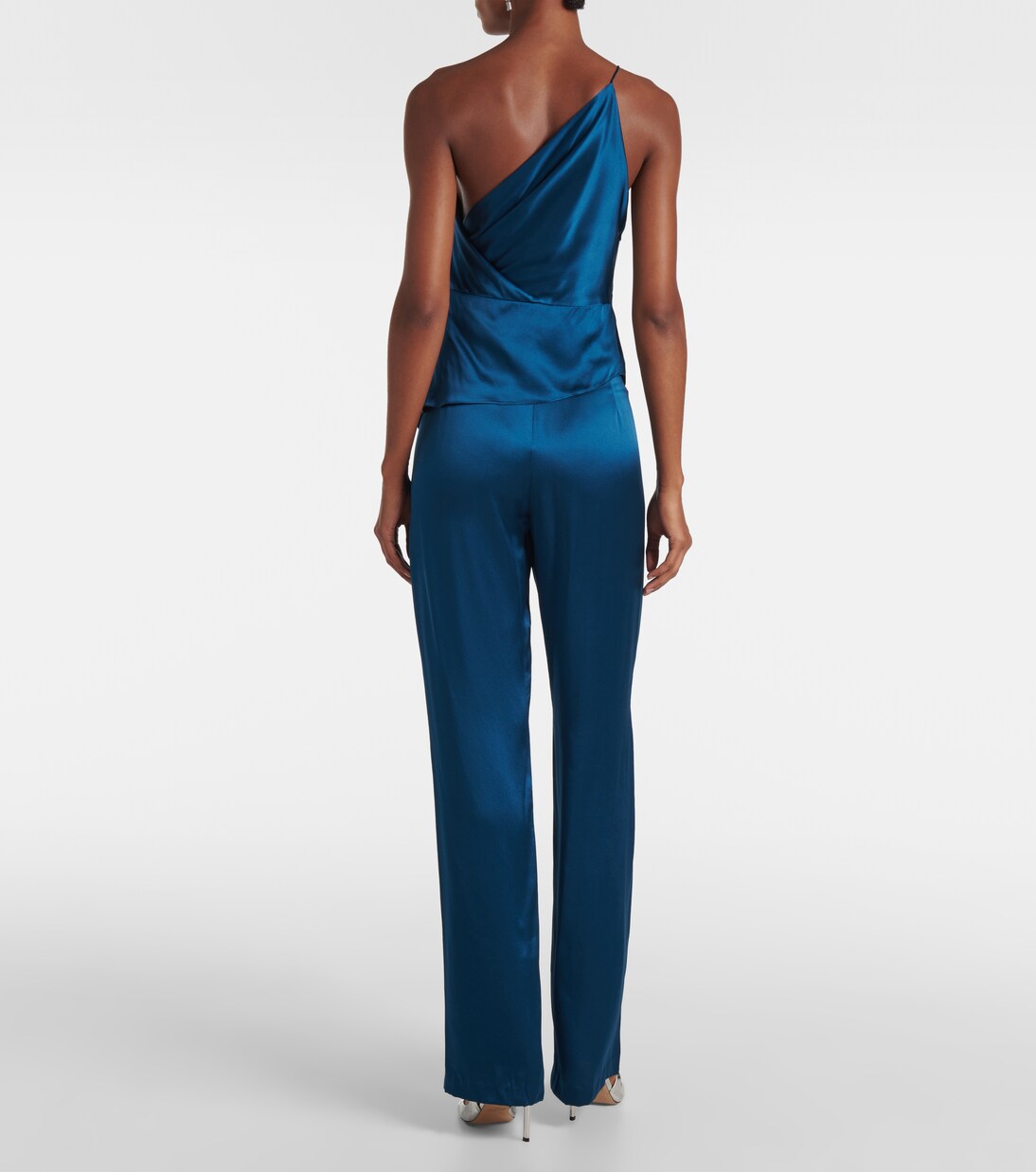 One-Shoulder-Top aus Seidensatin | The Sei