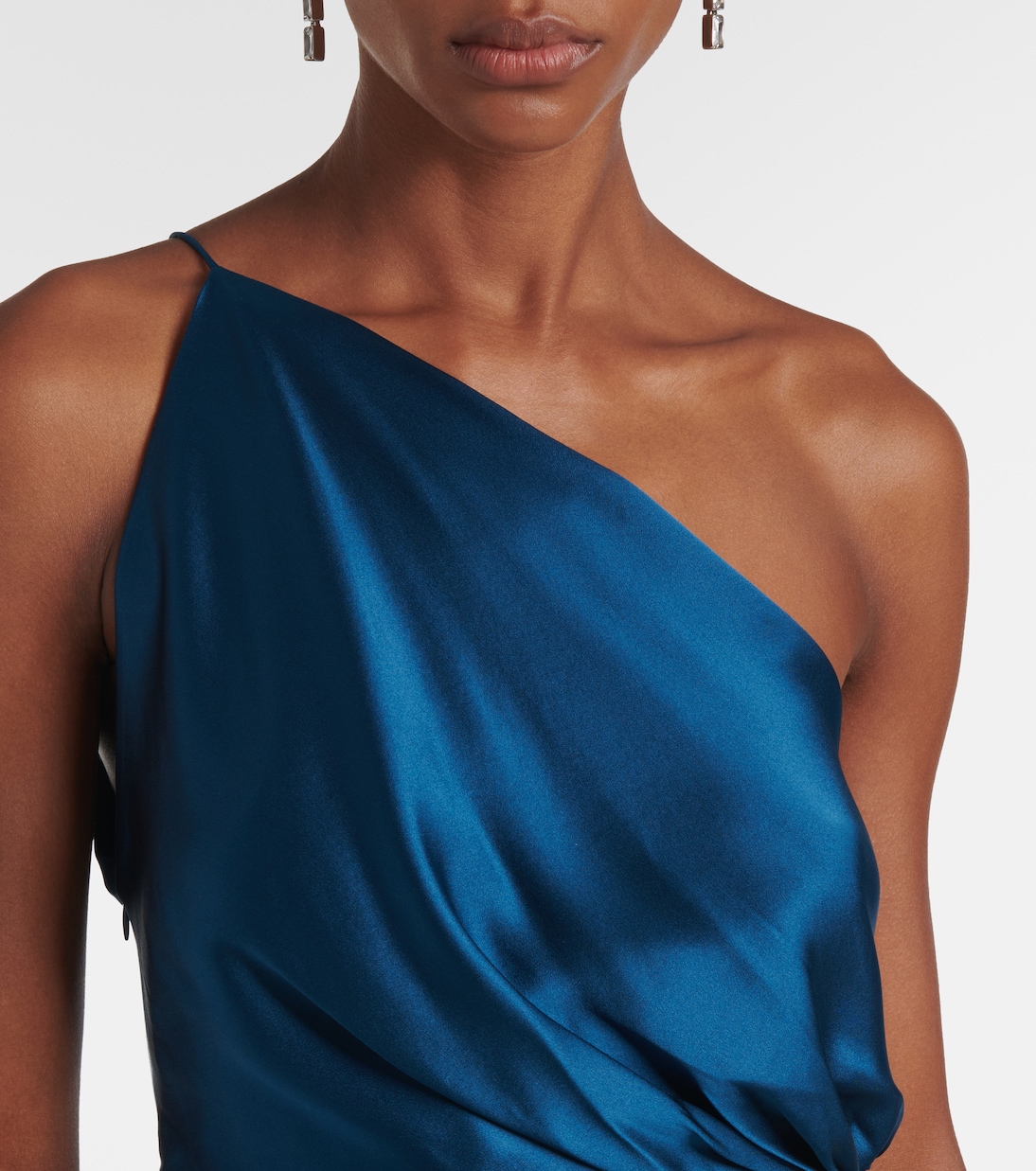 One-Shoulder-Top aus Seidensatin | The Sei