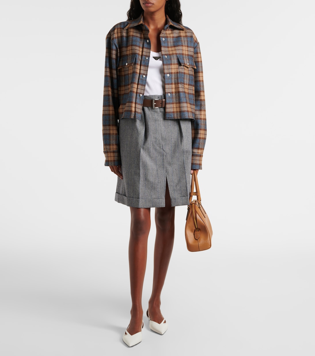 Leather ballet flats | Prada