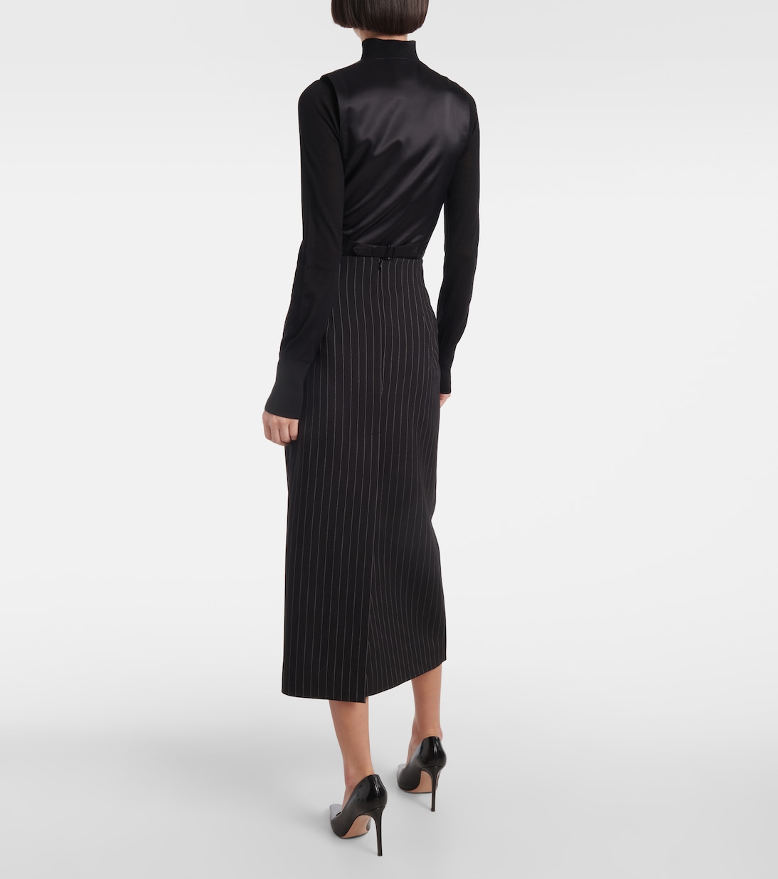 Midirock Contour aus Wolle | Wardrobe.NYC