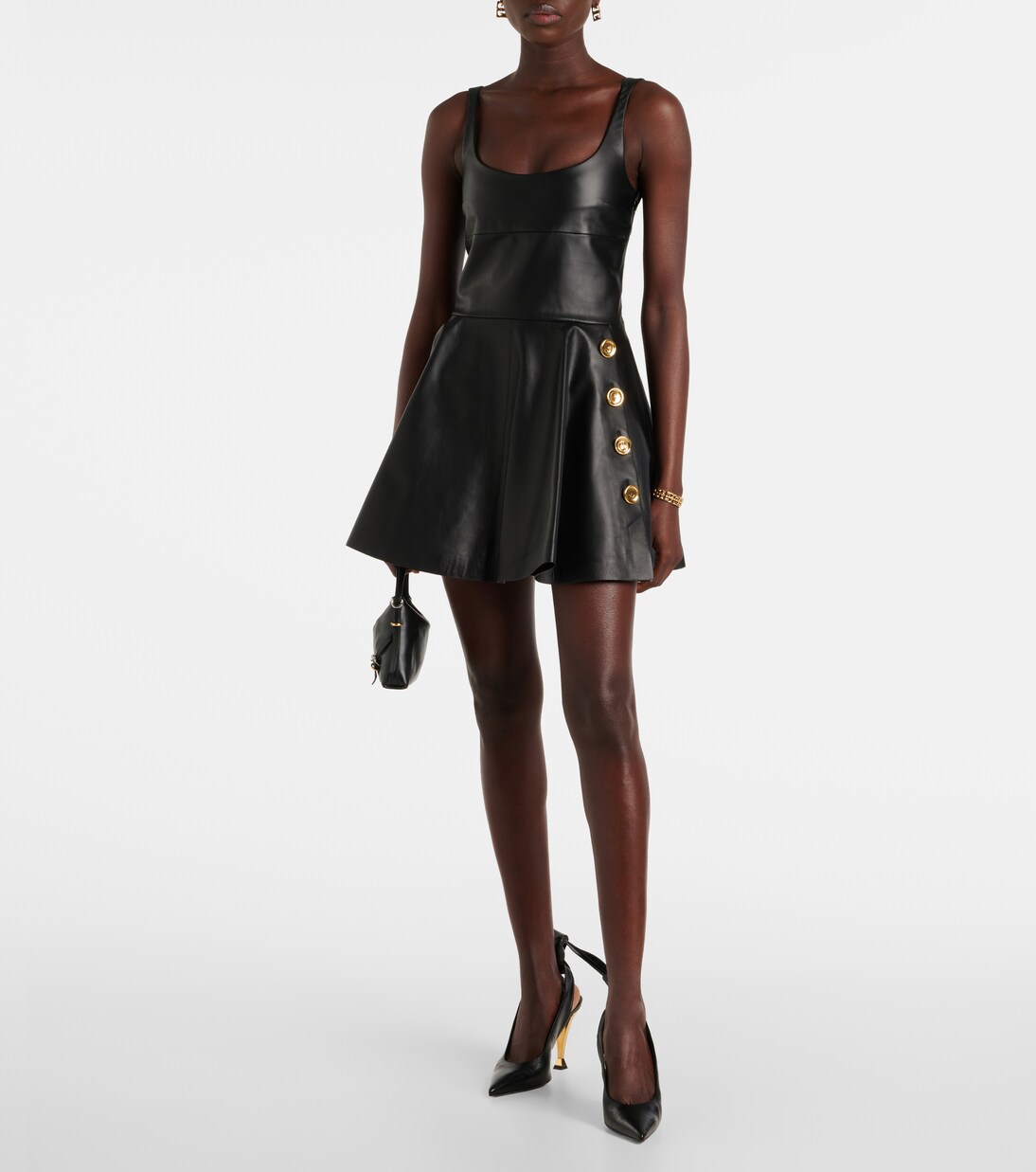 Embellished leather minidress | Givenchy