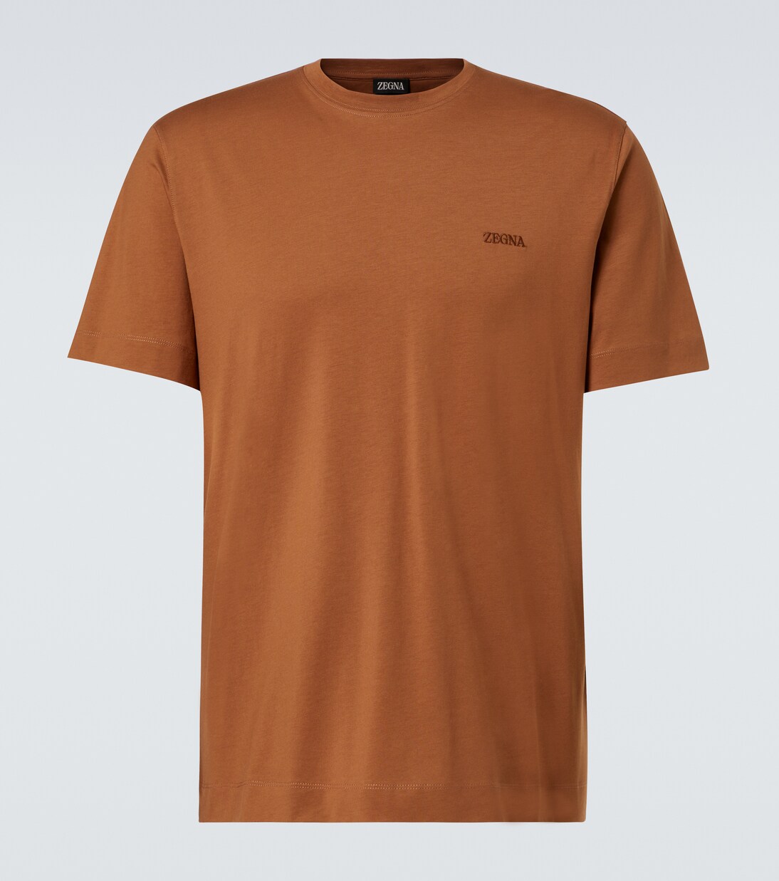 Logo embroidered cotton jersey T-shirt | Zegna