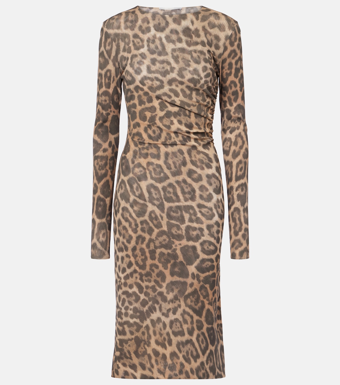 Abito midi con stampa leopardata | Stella McCartney