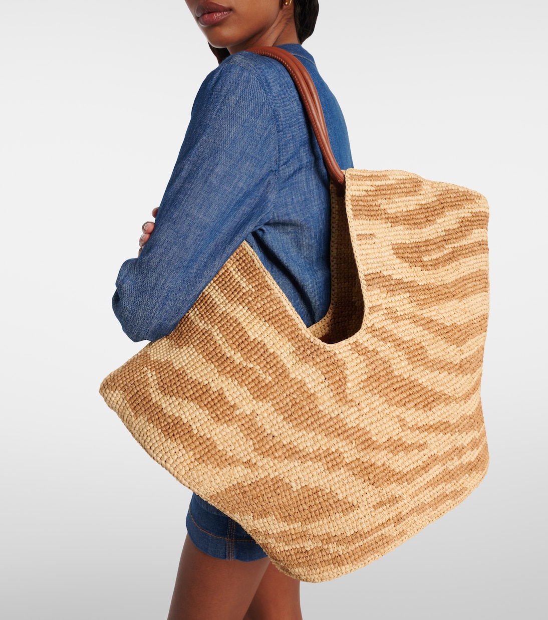 Tote Bag Goldentime Large aus Raffiabast | Zimmermann