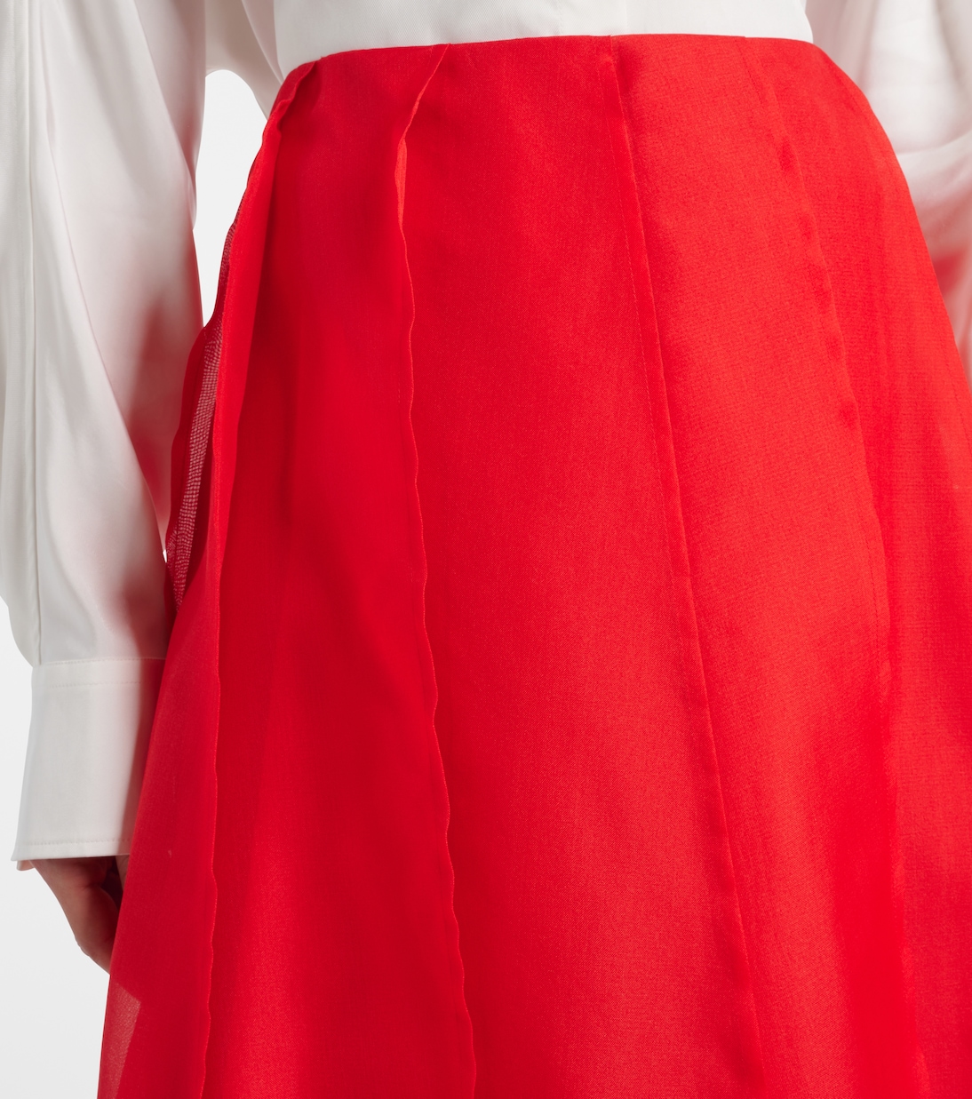 Jupe midi en soie | Altuzarra