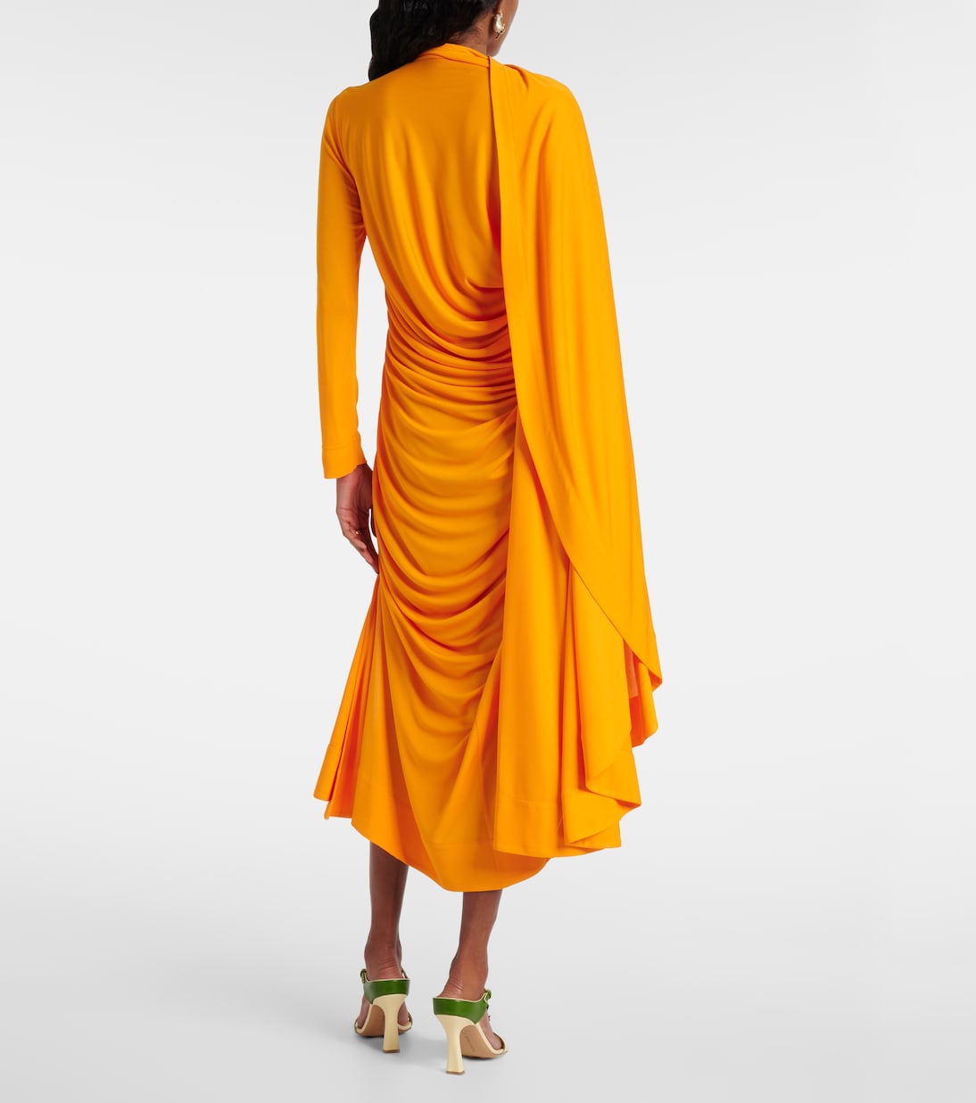Draped jersey maxi dress | Bottega Veneta