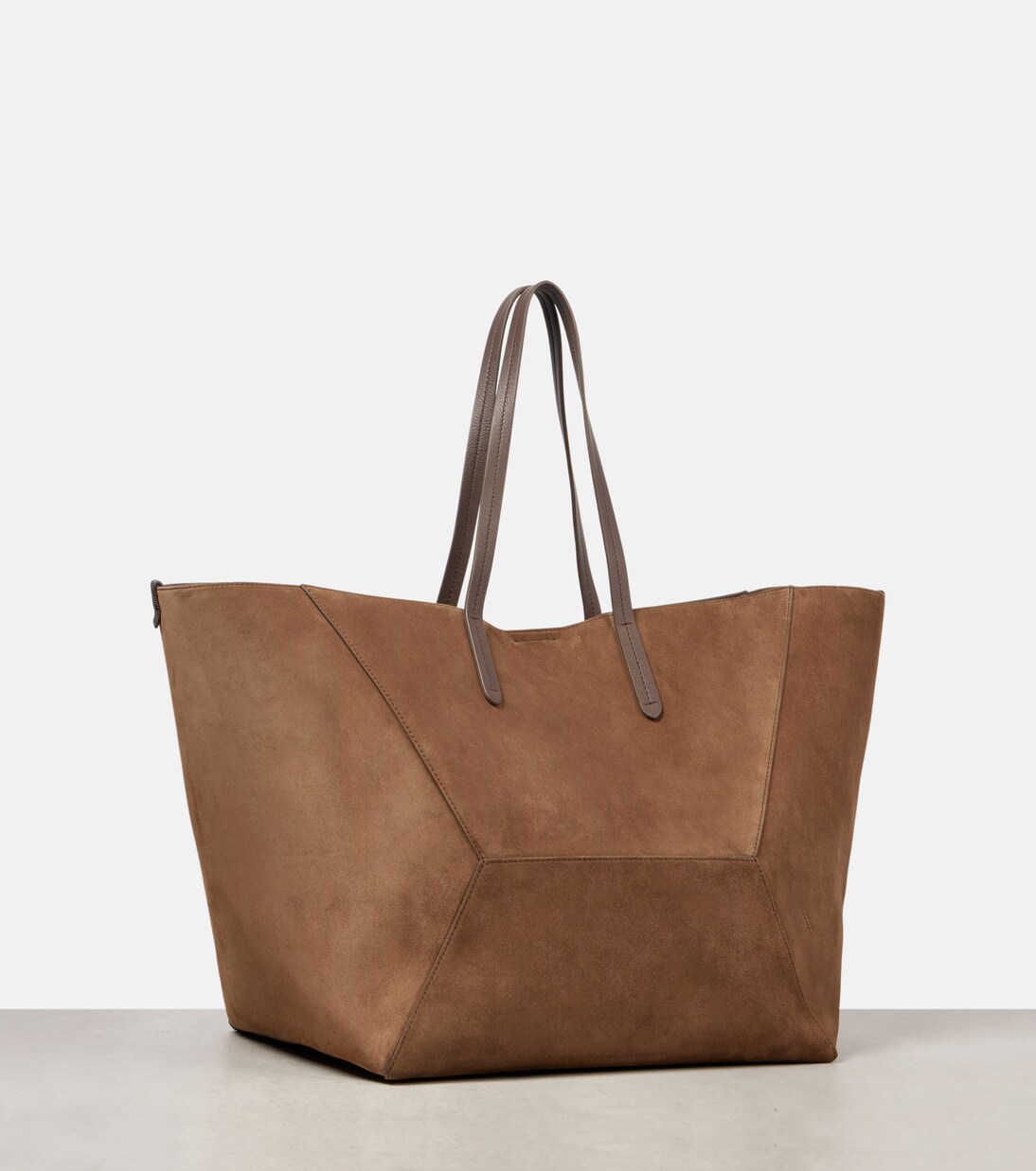 Tote Bag BC Duo Large aus Veloursleder | Brunello Cucinelli