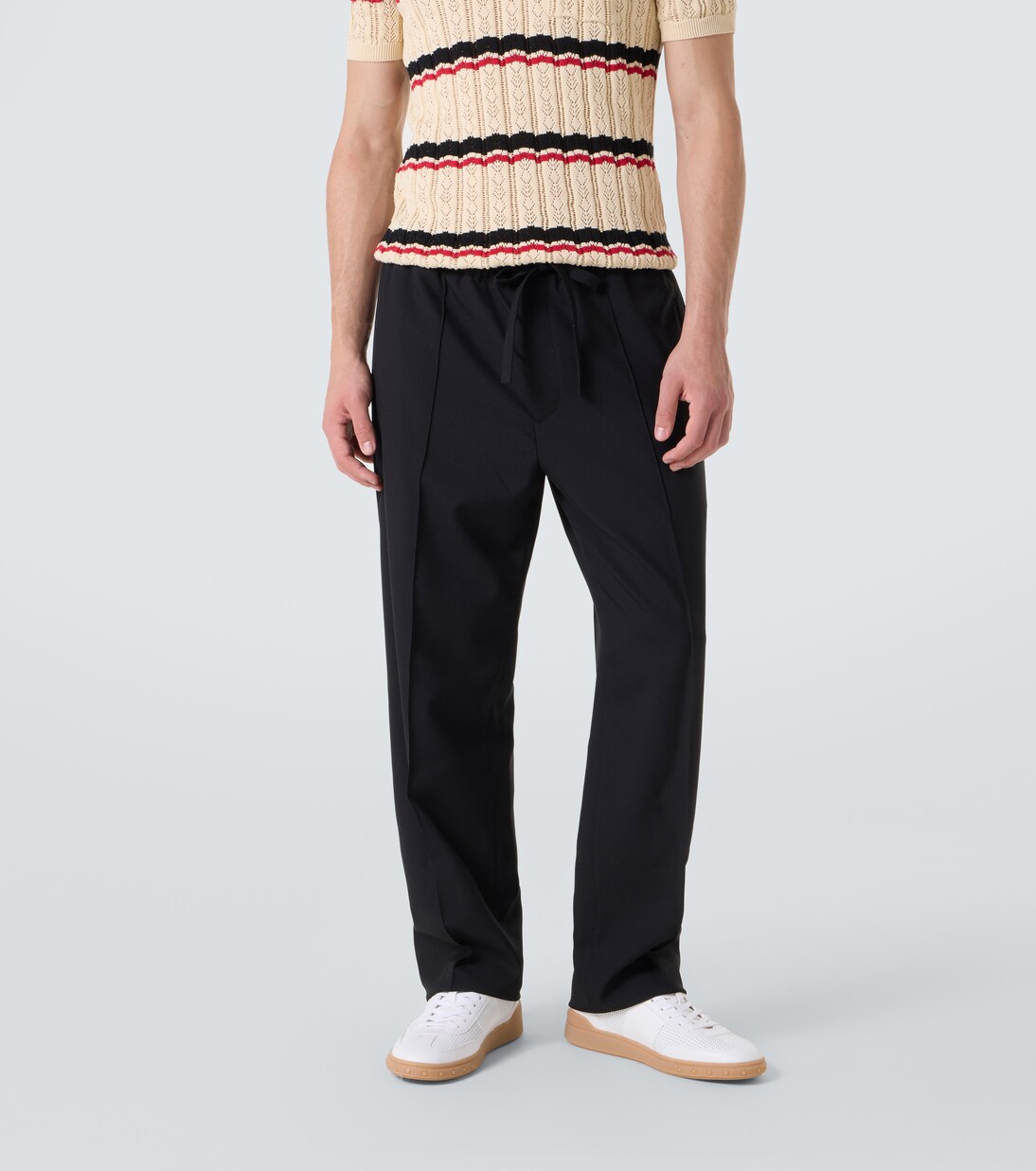Virgin wool straight pants | Valentino