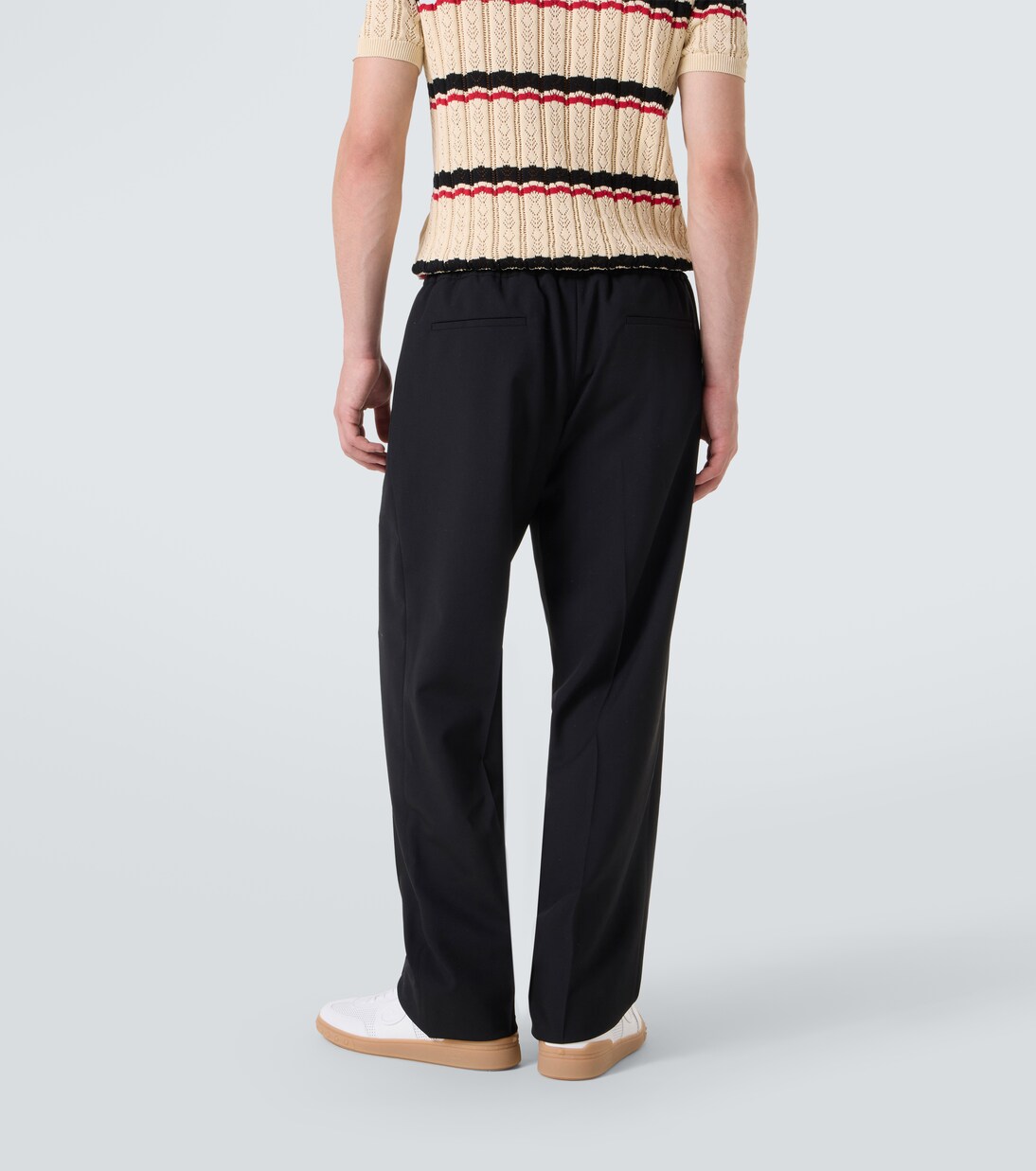 Virgin wool straight pants | Valentino
