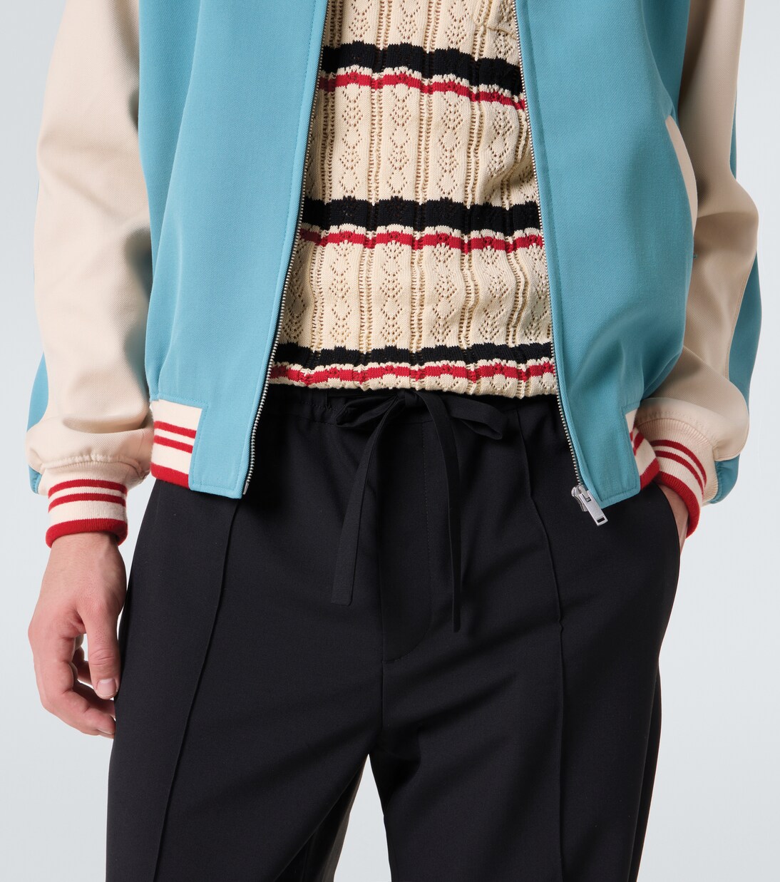 Virgin wool straight pants | Valentino