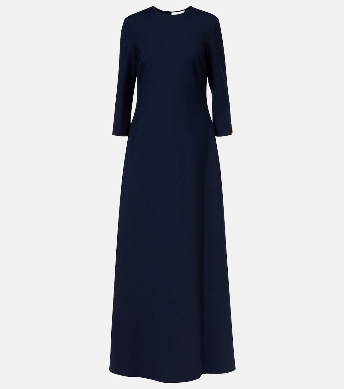 Embellished open-back wool-blend kaftan | Oscar de la Renta