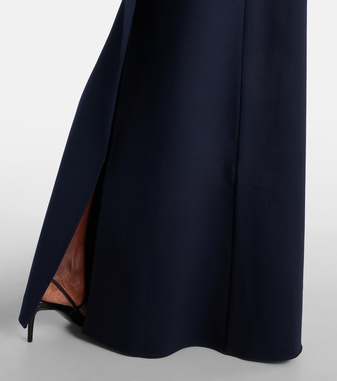 Embellished open-back wool-blend kaftan | Oscar de la Renta