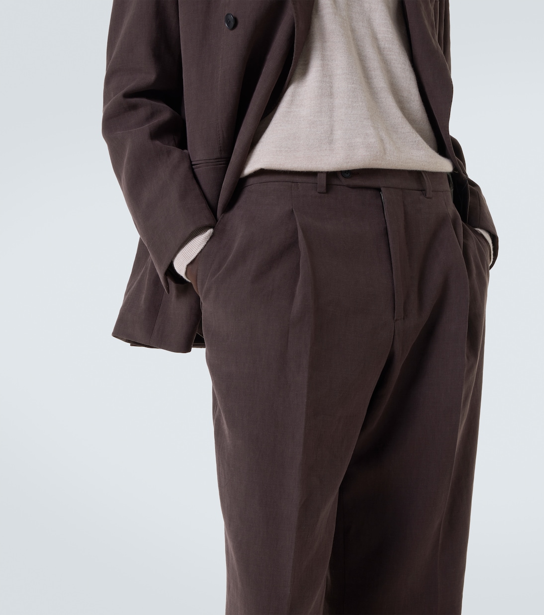Anzughose Amo aus Leinen-Canvas | Saman Amel