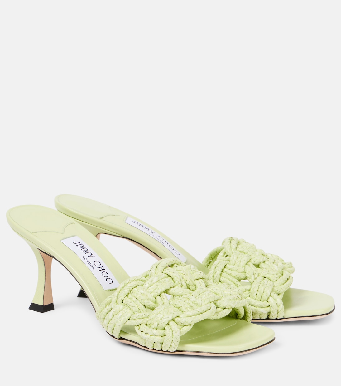 Pantoletten Chara 70 aus Raffiabast | Jimmy Choo