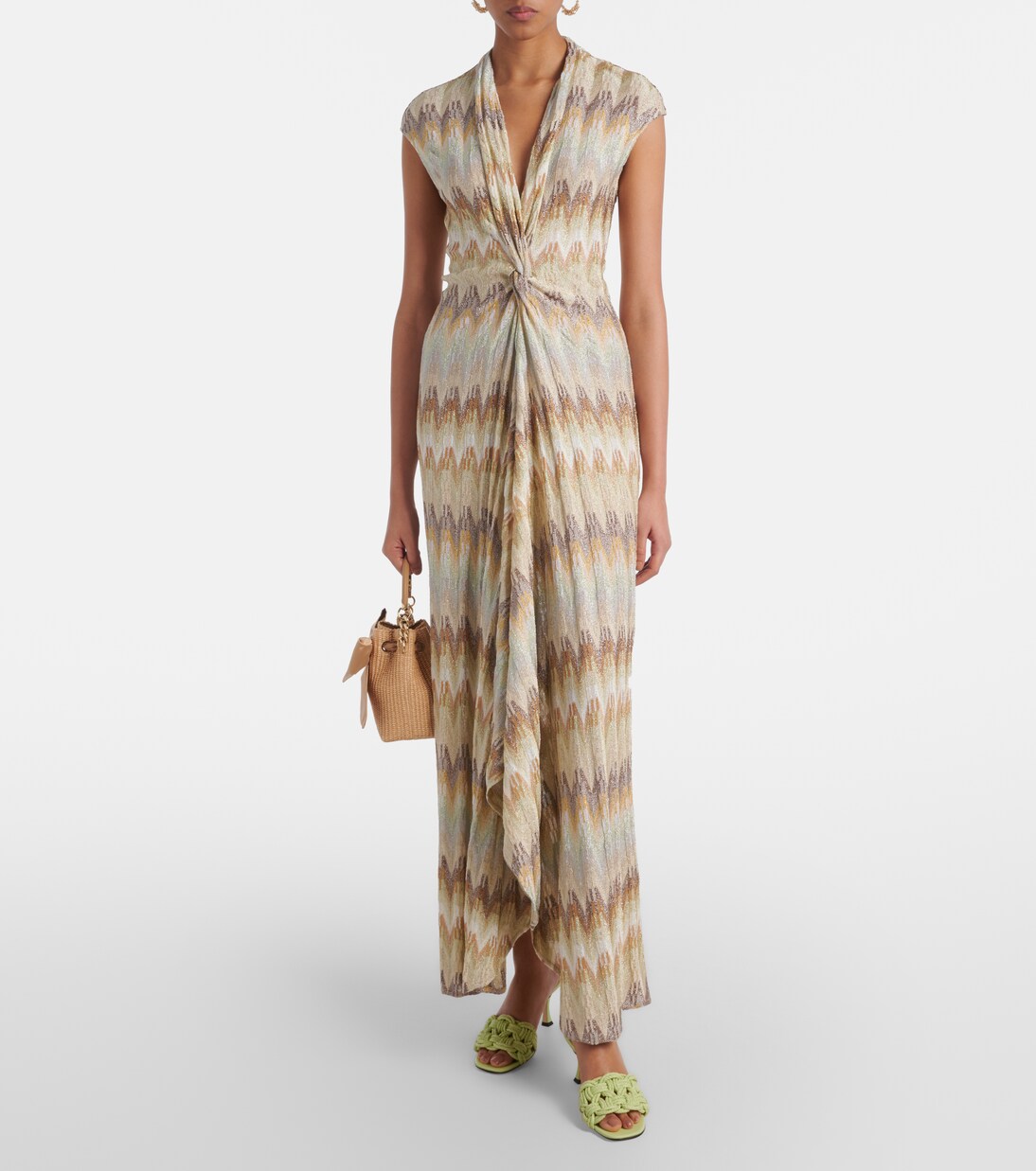 Pantoletten Chara 70 aus Raffiabast | Jimmy Choo