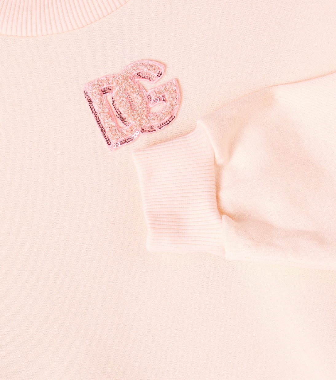 Abito DG in cotone a balze | Dolce&Gabbana Kids