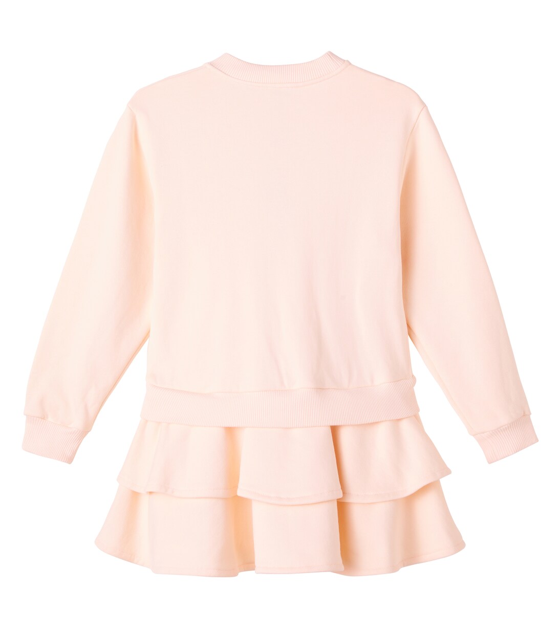 Abito DG in cotone a balze | Dolce&Gabbana Kids