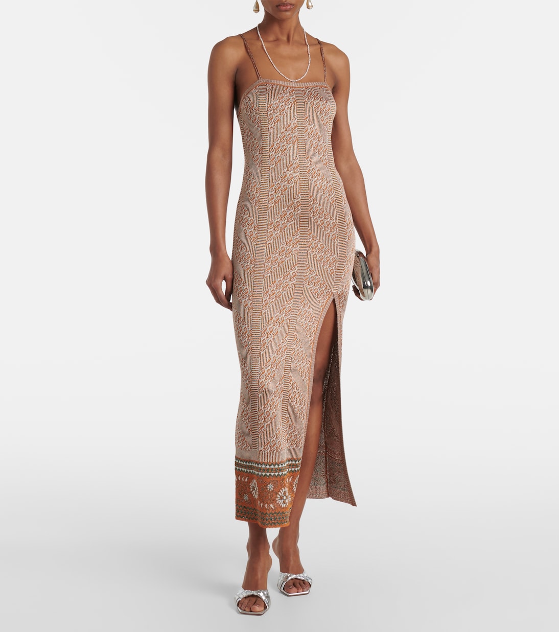 Vyna 70 metallic leather mules | Gianvito Rossi