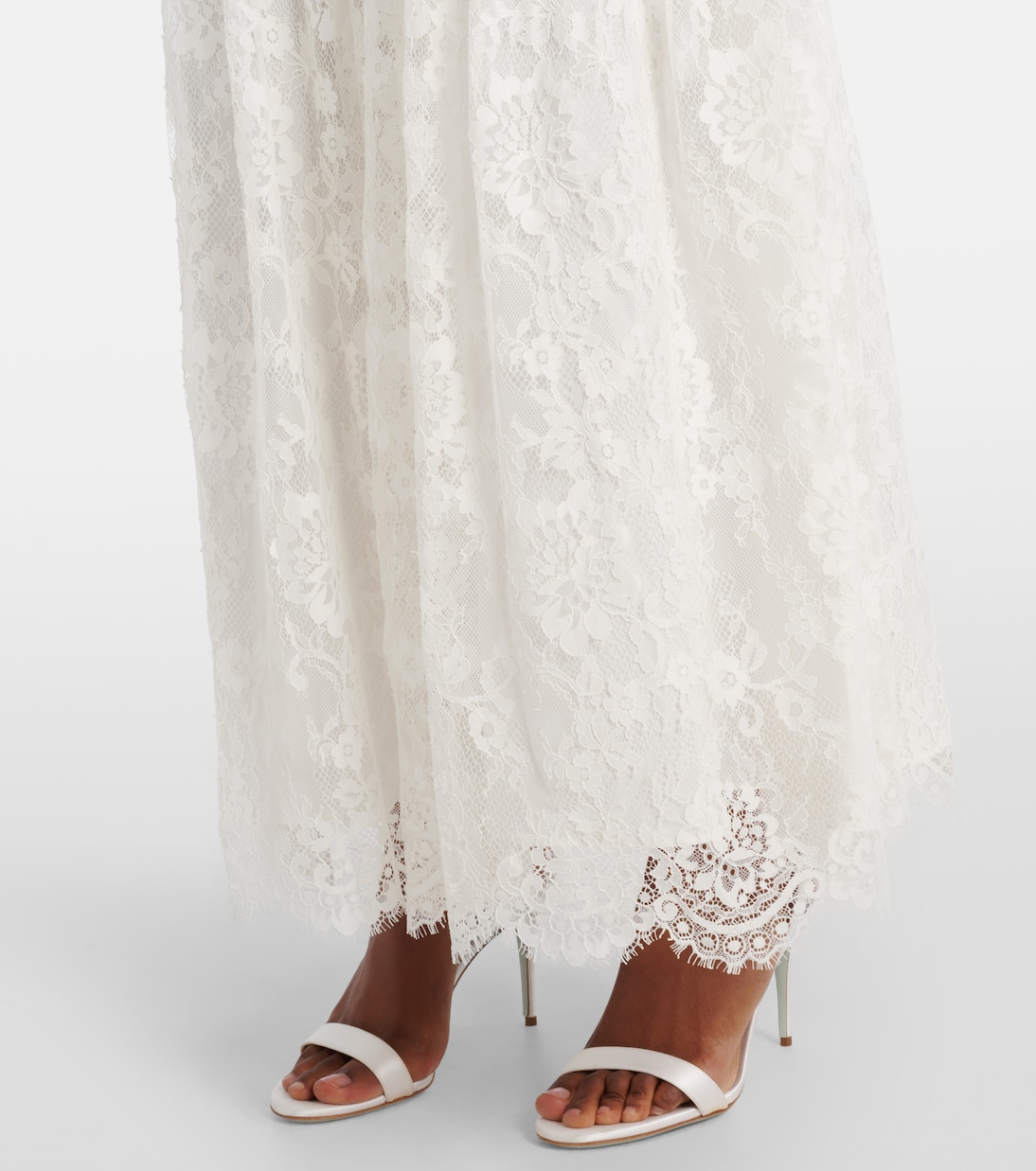 Maxikleid aus Spitze und Tüll | Self-Portrait