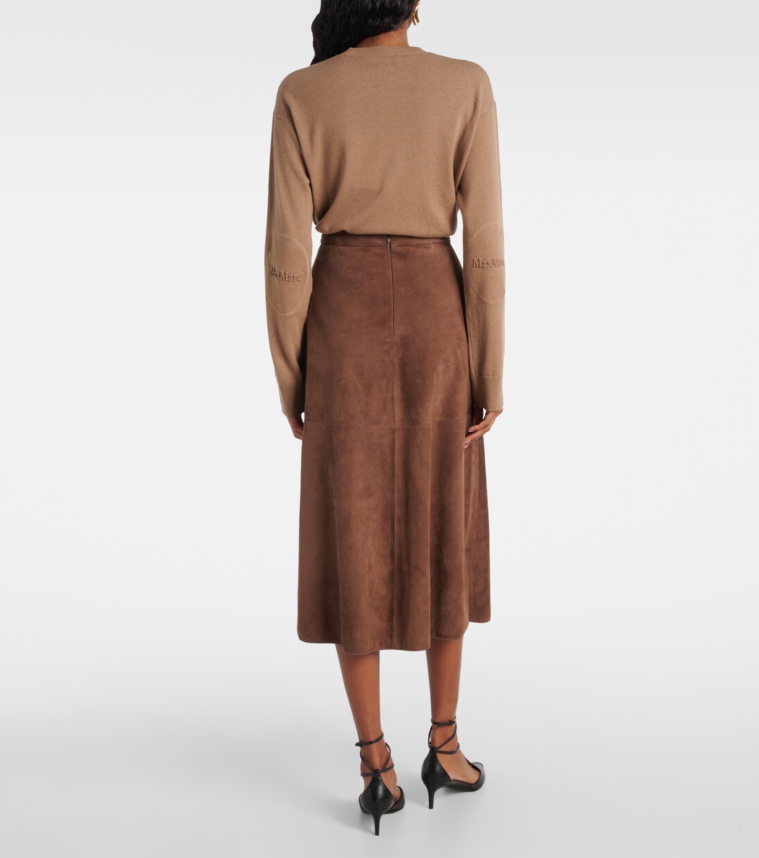 Suede midi skirt | 'S Max Mara