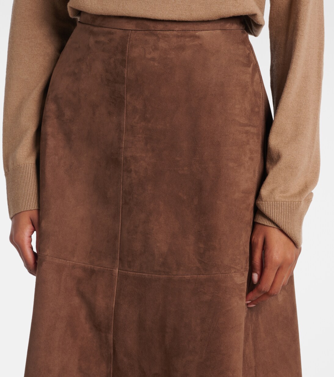 Suede midi skirt | 'S Max Mara
