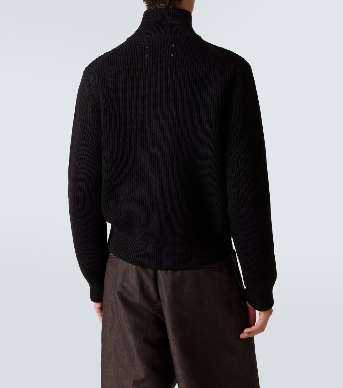 Virgin wool zip-up cardigan | Maison Margiela