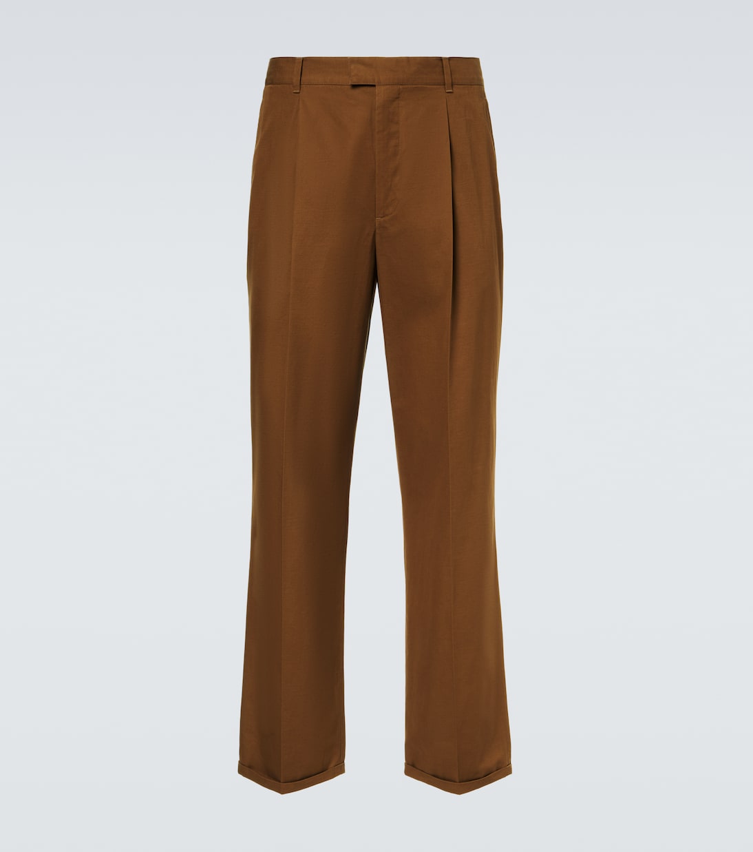Belamy cotton-blend gabardine straight pants | The Row