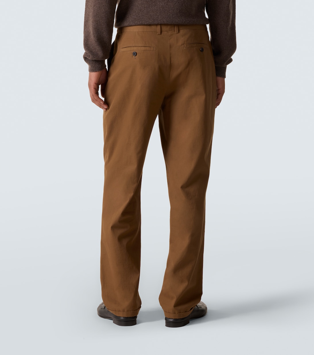 Belamy cotton-blend gabardine straight pants | The Row
