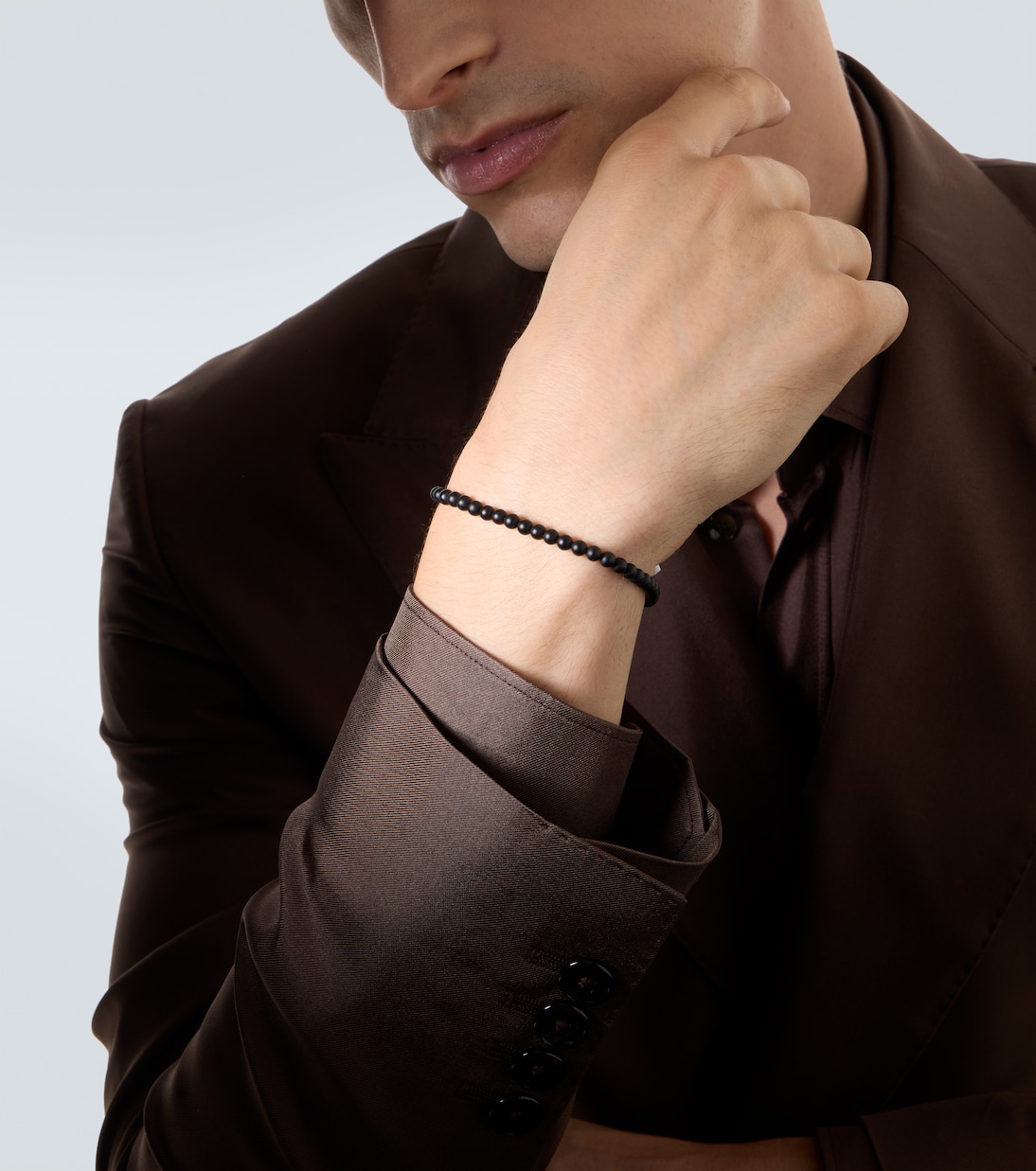 Bracciale Spiritual Beads in argento sterling con onice nera  | David Yurman