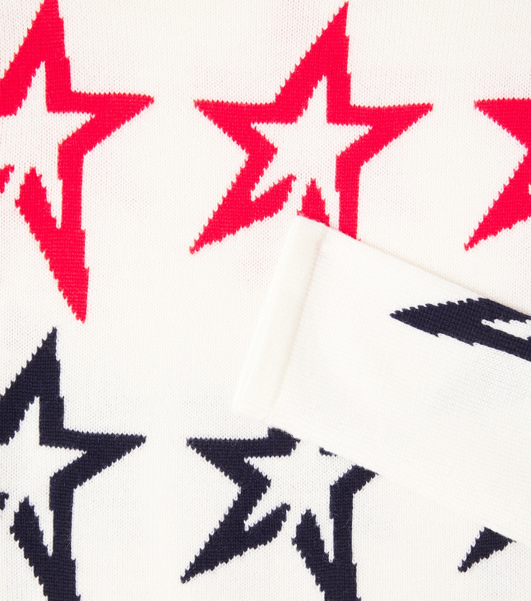 Jersey de cuello alto de lana en intarsia | Perfect Moment Kids