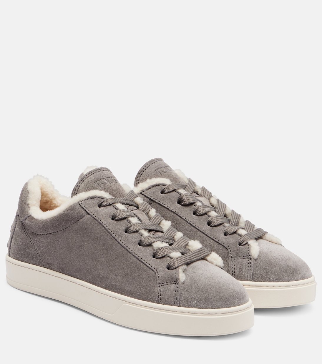 Classic shearling-lined suede sneakers | Tod's