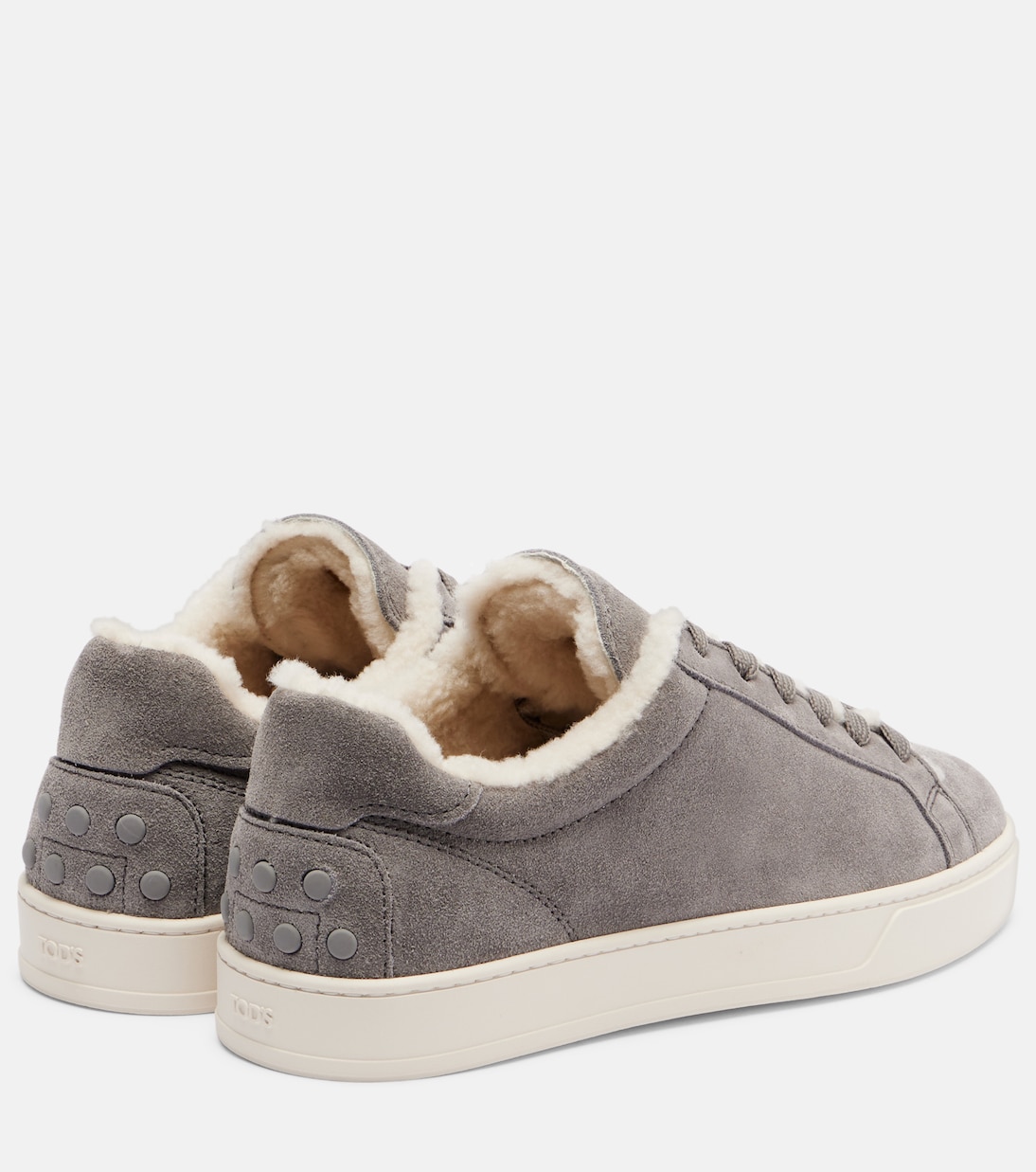 Classic shearling-lined suede sneakers | Tod's