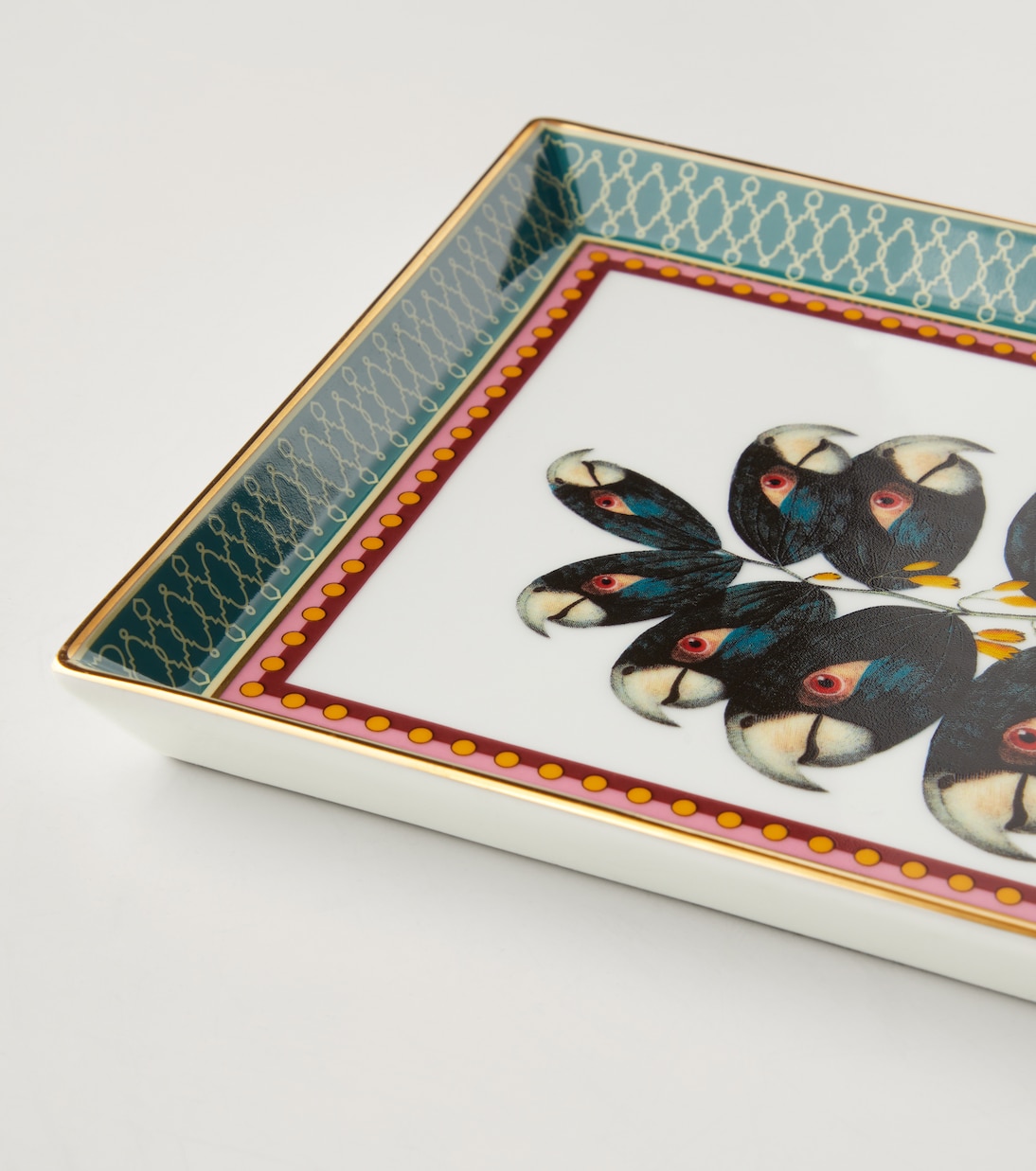 Parrotstem porcelain decorative tray | La DoubleJ