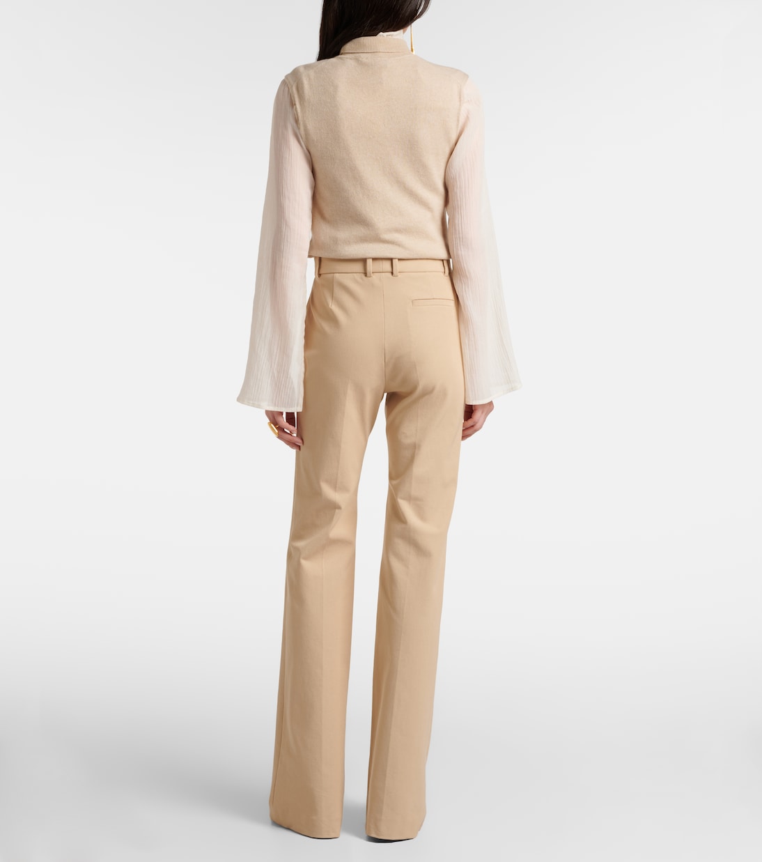 Pantalon flare Tafira en gabardine | Joseph