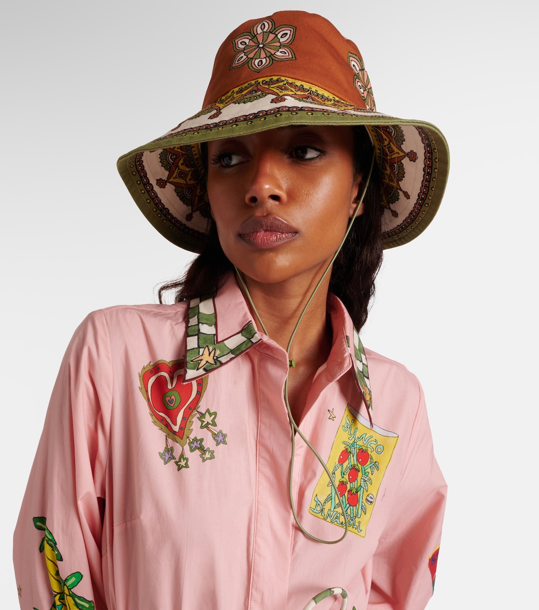 Printed cotton fedora | Alémais