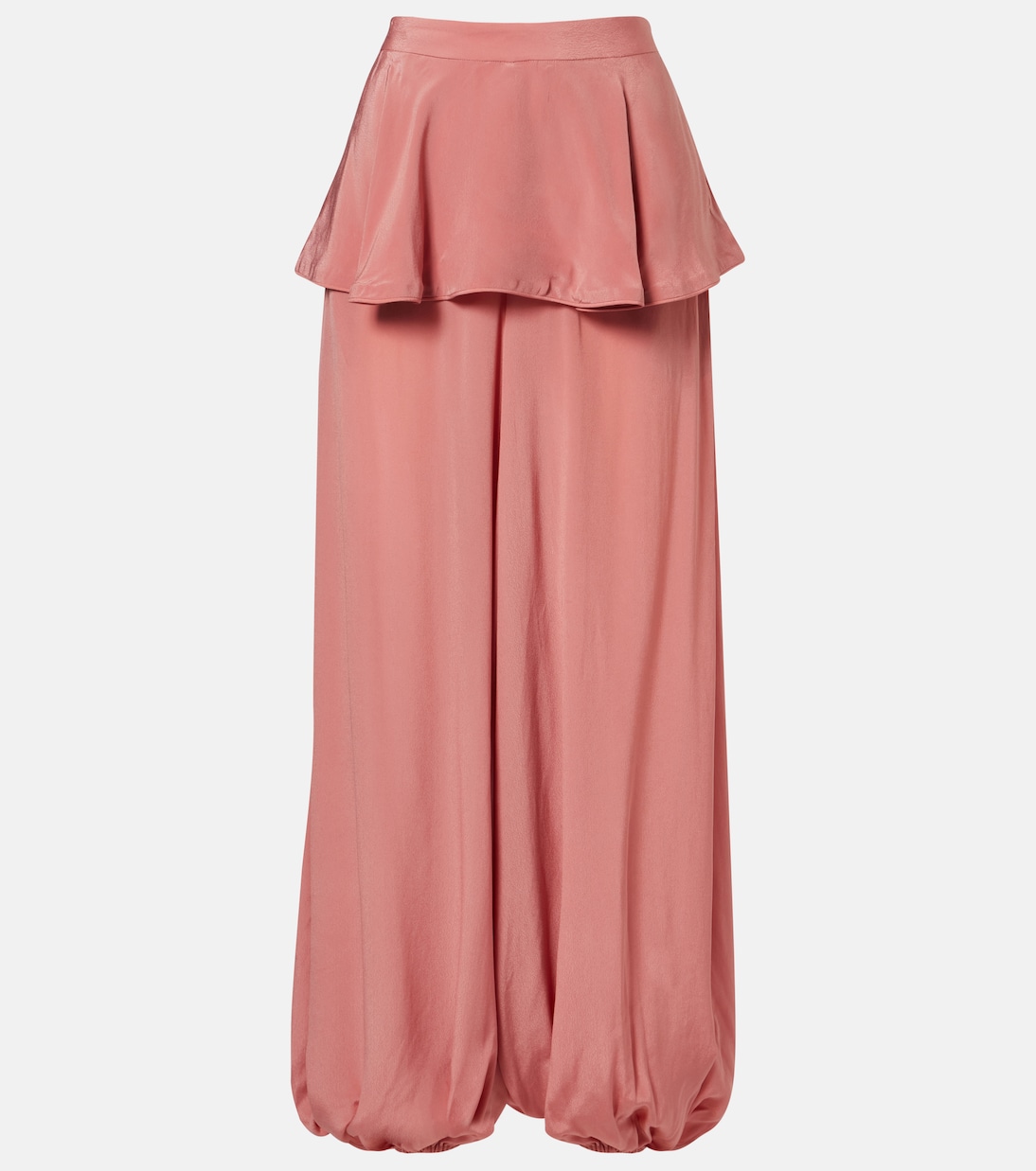 Weite Hose Solid Peplum | Adriana Degreas