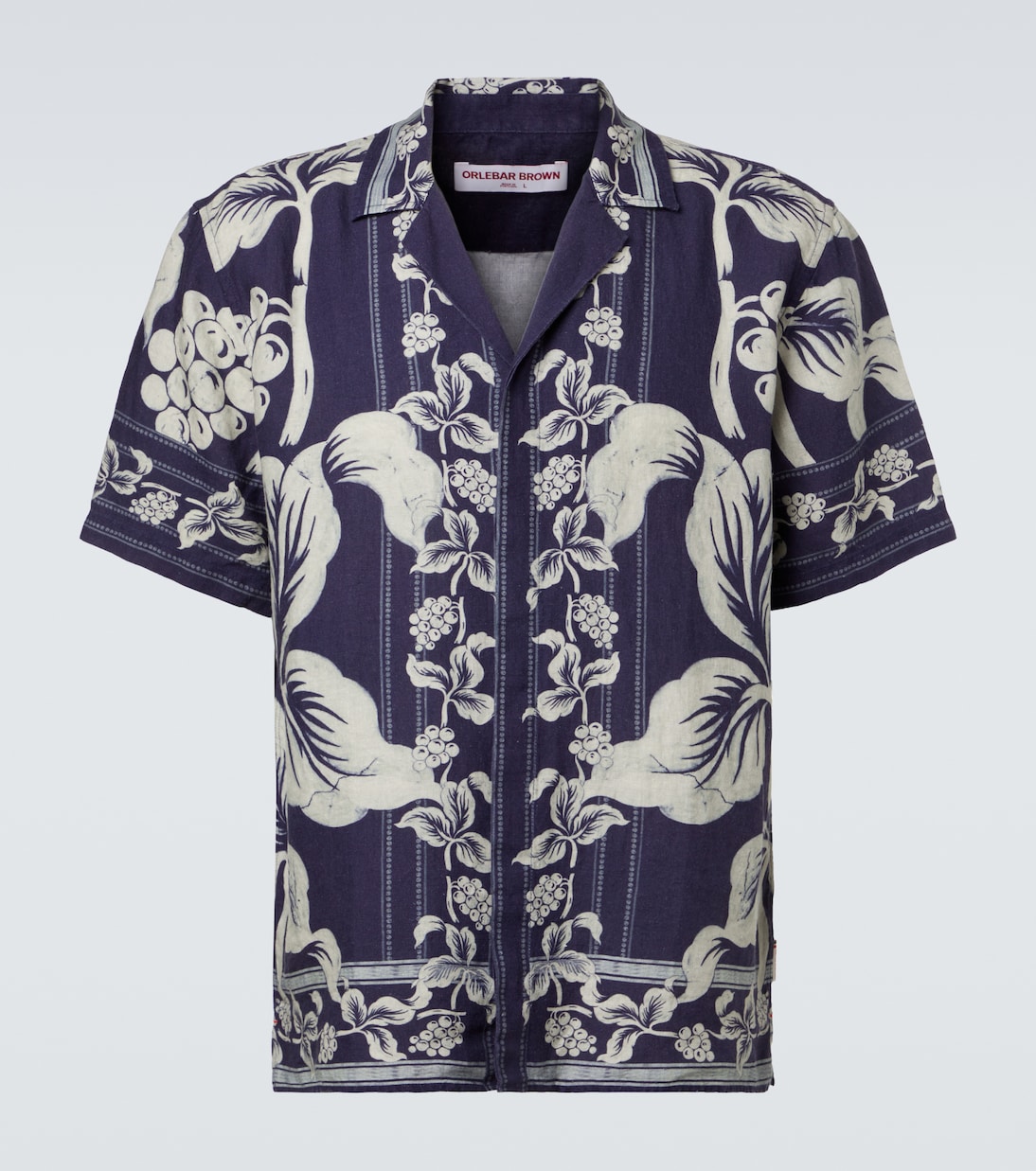 Maitan floral linen bowling shirt | Orlebar Brown