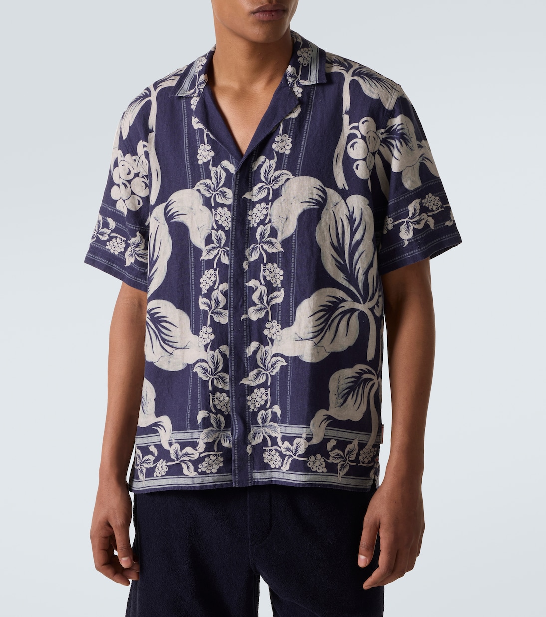 Maitan floral linen bowling shirt | Orlebar Brown
