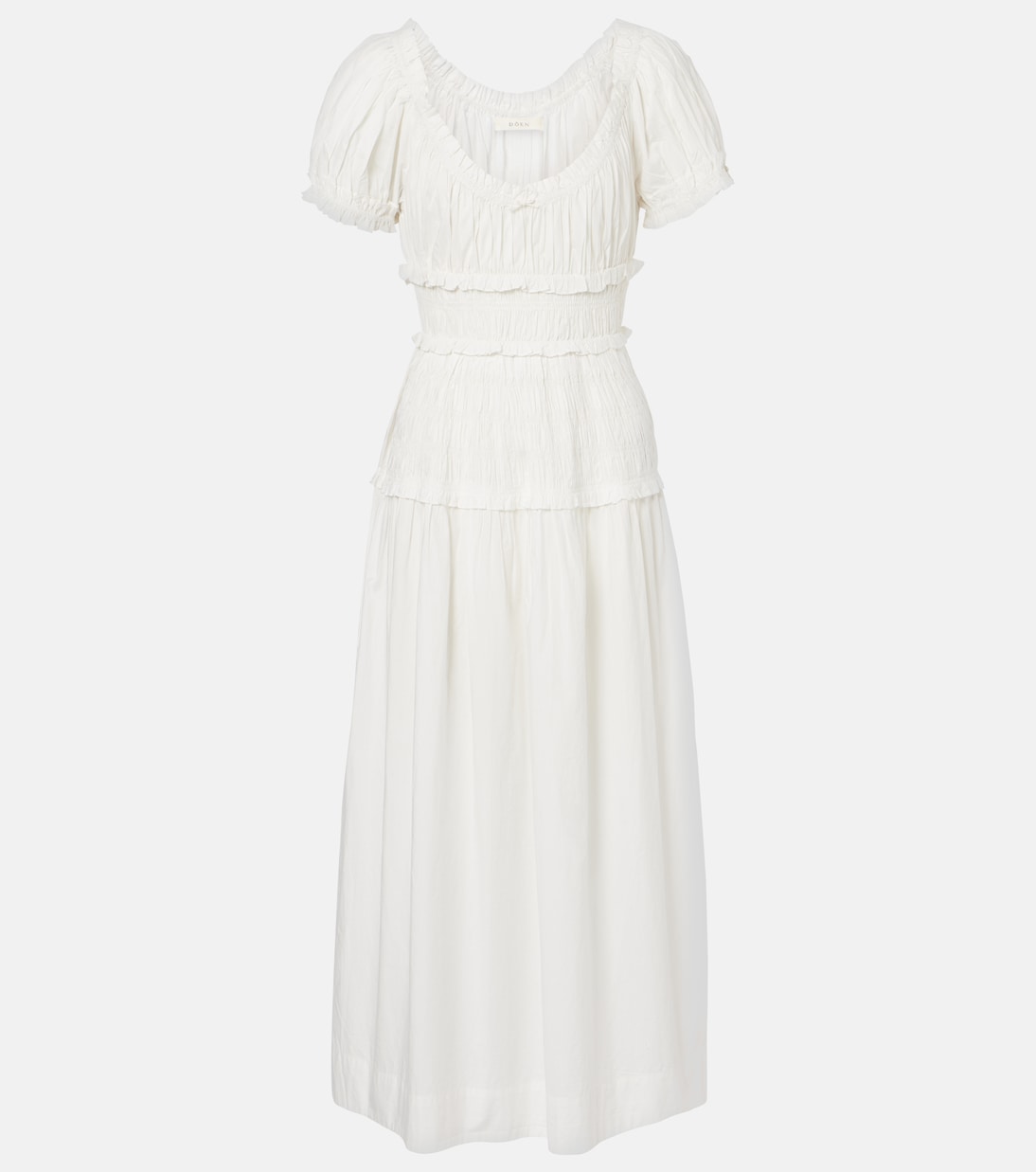 Leanne cotton poplin midi dress | Dôen